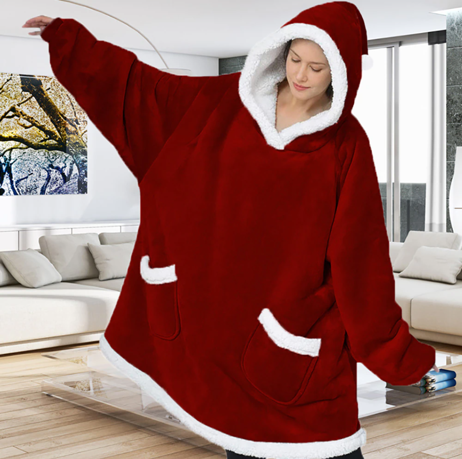 超快適な巨大チェック柄のプルオーバーで完全リラックス